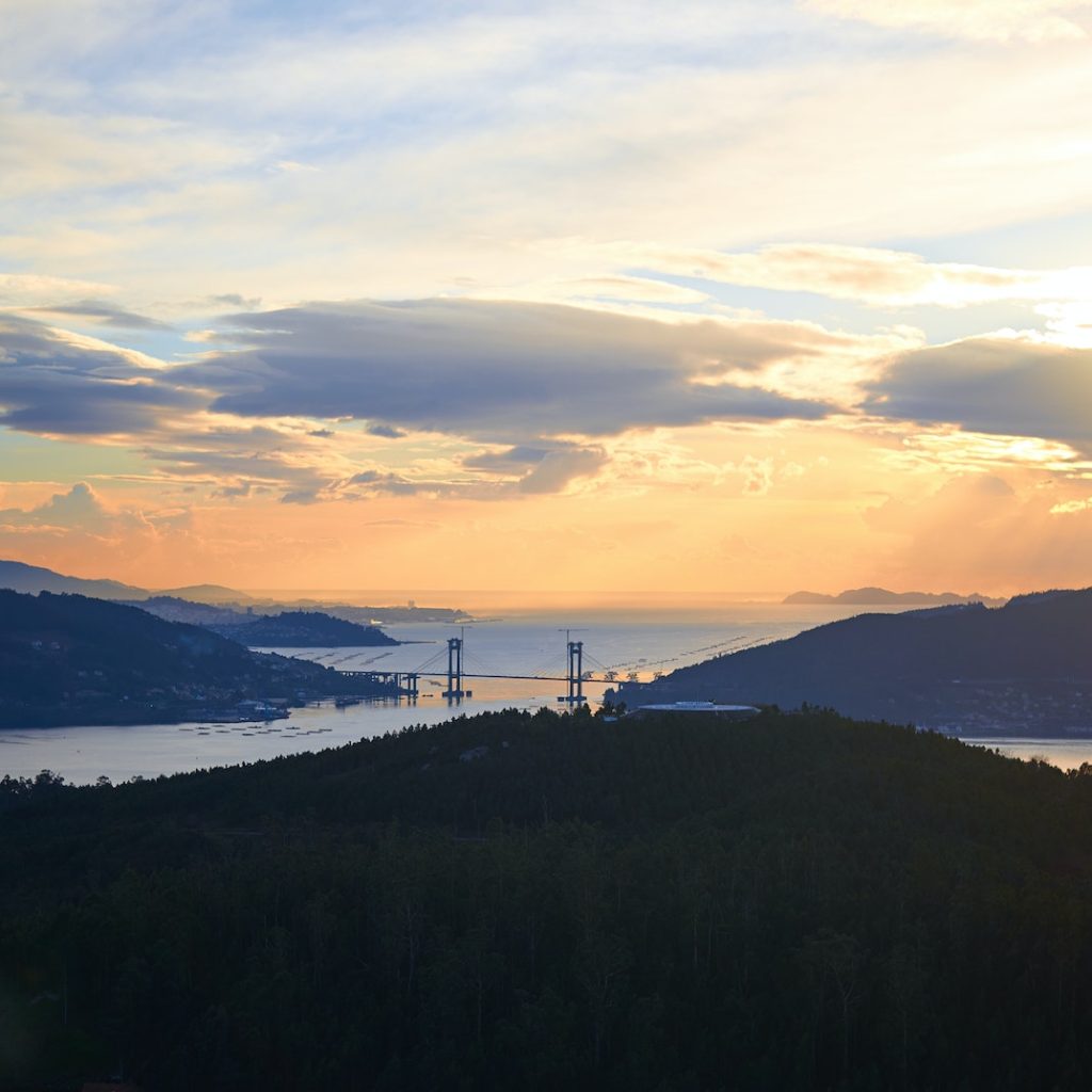 View of the Vigo Landscape from the Peneda Mountain